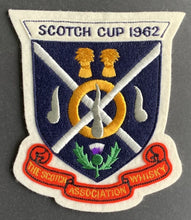Load image into Gallery viewer, 1962 Scotch Cup Crest Jersey Patches 4th Annual Mens Curling World Championship

