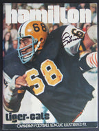 1972 Ivor Wynne Stadium CFL Program Montreal vs Hamilton Signed Angelo Mosca