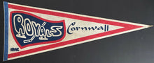 Load image into Gallery viewer, 1980s OHL Hockey Cornwall Royals Full Size 30&quot; Pennant Flag
