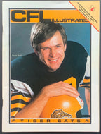 1985 CFL Football Program Hamilton Tiger Cats Vs Toronto Argonauts 2 Autographs