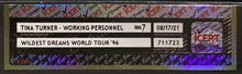 Load image into Gallery viewer, 1996 Tina Turner Wildest Dreams World Tour All Access Workers Backstage Pass
