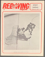 1967 Detroit Olympia NHL Hockey Program Detroit Red Wings v Toronto Maple Leafs