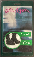 Load image into Gallery viewer, 1994 Eric Clapton Local Crew Concert Pass 94 Tour Backstage Pass iCert 5
