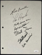 Load image into Gallery viewer, Rick Ferrell Lou Brock Billy Herman + More Autographed Sheet Signed Cut JSA MLB
