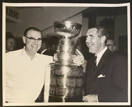 1963 NHL Hockey Toronto Maple Leafs Stanley Cup Trophy John Maiola Photo