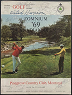 1969 Canadian Open PGA Golf Tournament Program Pinegrove 10 Autographs
