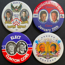 Load image into Gallery viewer, 27 Different Bill Clinton + Al Gore Presidential Campaign Button / Pinback Lot
