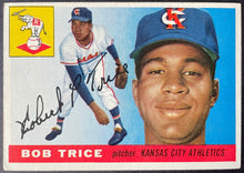 Load image into Gallery viewer, 1955 Topps Baseball #132 Bob Trice Kansas City Athletics Vintage MLB Card
