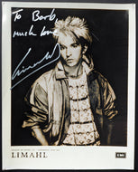 Limahl Autographed Promotional Photograph Band Kajagoogoo English Pop Singer