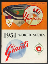Load image into Gallery viewer, Durocher Feeney Stoneham Brannica +1 Signed 1951 World Series MLB Program JSA
