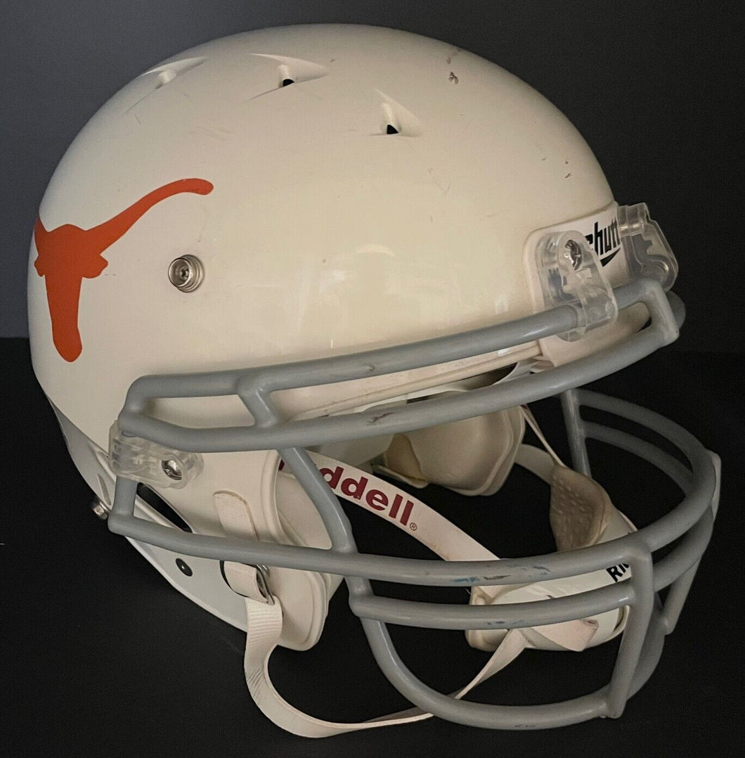 Sold at Auction: UNIVERSITY OF TEXAS GAME USED FOOTBALL HELMET