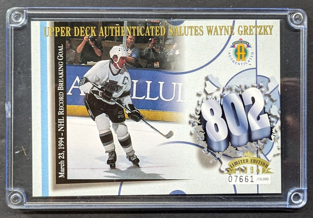 1994 Wayne Gretzky 802 Goals Oversized Upper Deck Promo Card Limited Edition