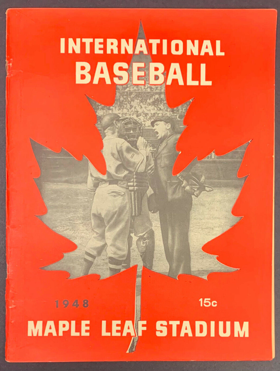 1948 Maple Leaf Stadium Program Leafs vs Syracuse Vintage International League