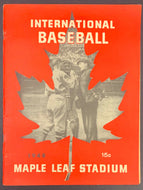 1948 Maple Leaf Stadium Program Leafs vs Syracuse Vintage International League