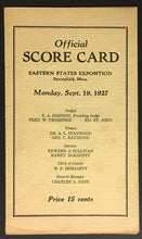 Load image into Gallery viewer, 1927 Eastern States Exposition New England Whippet Dog Races Score Card Program
