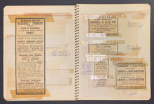 Load image into Gallery viewer, 1960 Toronto Maple Leaf Baseball Club Record Book + Newspaper Clippings + Ads

