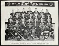 1954-55 Chicago Blackhawks Team Issued Nestor Johnson Promo Photo