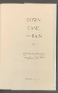 2005 Brooke Shields Autographed Hard Cover Book Signed Down Came The Rain