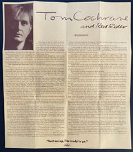Load image into Gallery viewer, 1986 Tom Cochrane Red Rider Promo Kit W/ Cassette, Original Box, Written Bio
