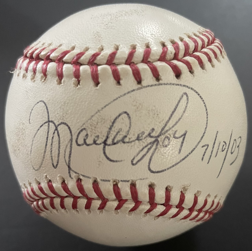 Manny Ramirez Full Name Rare Autographed MLB Baseball Signed Inscribed 2003 JSA