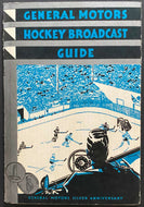 1933-34 General Motors GM Hockey Broadcast Guide NHL Toronto Maple Leafs Maroons