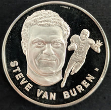 Load image into Gallery viewer, 1972 Steve Van Buren Pro Football Hall Of Fame Medal Franklin Mint 1 Troy Oz NFL
