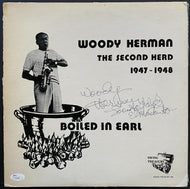 1982 Vintage Signed Woody Herman Second Herd Boiled Earl Autographed Record JSA
