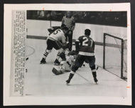 1966 NHL Stanley Cup Playoffs Press Photo Detroit Olympia Red Wings Bathgate