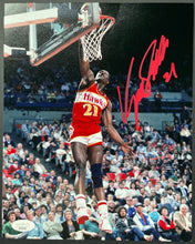 Load image into Gallery viewer, Dominique Wilkins Autographed Signed Atlanta Hawks NBA Basketball Photo JSA COA
