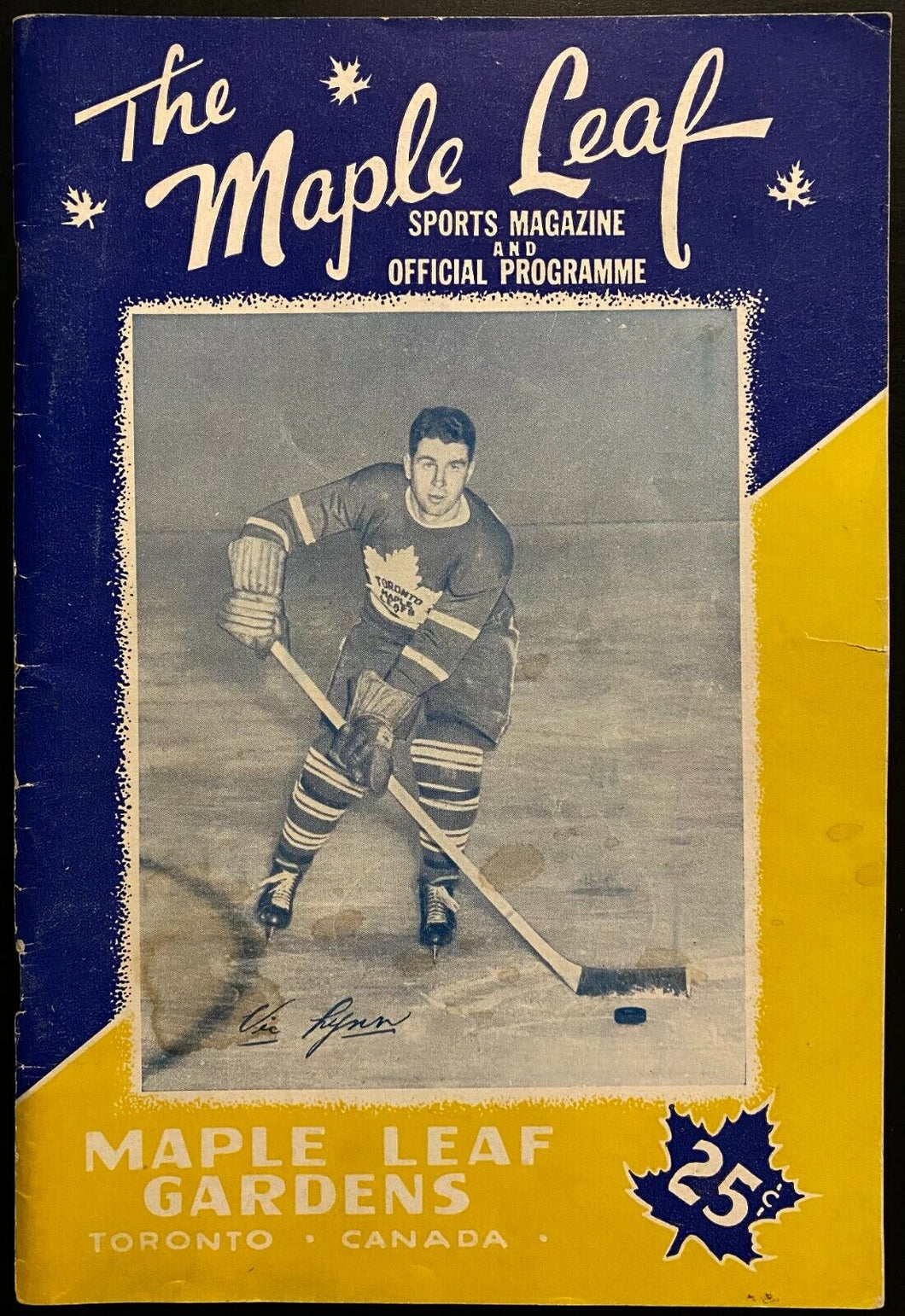 1948 NHL Hockey Signed MLG Program Maurice Richard Lach Reay Autographed JSA LOA
