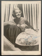 Vivian Blaine Signed Type 1 Photo American Actress Singer Guys and Dolls Vintage