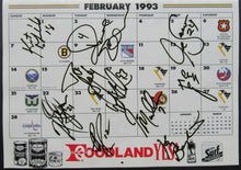Load image into Gallery viewer, 1992-1993 Stanley Cup Champions Pittsburgh Penguins Calendar - 22 Player Autos
