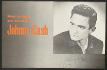 Load image into Gallery viewer, Large Autographed Signed Johnny Cash Black &amp; White Photo JSA LOA Country Vintage

