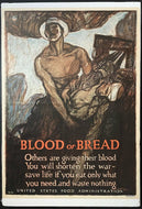 1917 Original Vintage WWI US Food Admin Dept War Propaganda Poster Henry Raleigh