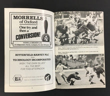 Load image into Gallery viewer, 1984 Oxford Vs Cambridge For The Bowring Bowl Rugby Football Union Program
