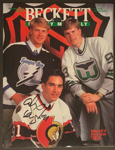 Load image into Gallery viewer, 1993 Beckett Hockey Magazine Alexander Daigle Signed Autographed 1st Draft Pick
