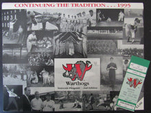 Load image into Gallery viewer, 1995 Ernie Shore Field Minor League Program / Ticket Warthogs Durham Bulls
