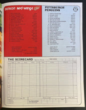 Load image into Gallery viewer, 1973 NHL Hockey Program Detroit Red Wings v Pittsburgh Penguins Delvecchio
