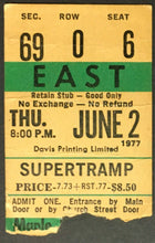 Load image into Gallery viewer, 1977 Supertramp Concert Ticket Maple Leaf Gardens Even In The Quietest Moments
