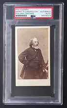 Load image into Gallery viewer, 1865 Carte De Visite Photo Henry Wadsworth Longfellow Autographed Signed PSA/DNA
