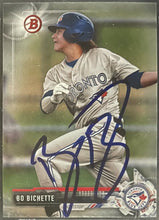 Load image into Gallery viewer, 2017 Bowman Topps Bo Bichette Prospects Autographed Slabbed BP142 Beckett MLB
