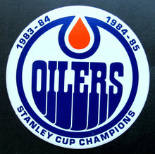 Load image into Gallery viewer, 1984-1985 Rare Stanley Cup Champion Edmonton Oilers Unused Decal Hockey NHL
