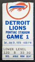Load image into Gallery viewer, 1976 Pro! Magazine Detroit Lions Program + Ticket Stub NFL Football Vintage
