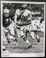 Gale Sayers Autographed Football Photo Signed Chicago Bears NFL JSA COA