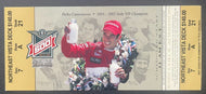 2003 Indy 500 Racing Full Ticket Indianapolis Motor Speedway Helio Castroneves