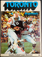 1971 Exhibition Stadium Yearbook Program Toronto @ Hamilton Theismann Rookie
