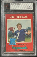 1971 O Pee Chee #13 Joe Theismann BVG 6 Ex-Mt CFL Football Toronto Argonauts
