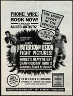 1962 Motion Picture Daily Complete 6 Page Boxing Magazine Patterson vs Liston