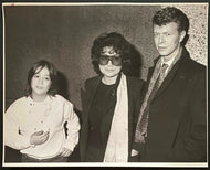 1985 David Bowie + Yoko Ono + Sean Lennon Photo New York Party Record Release