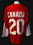 Pete Mahovlich Autographed 1972 Team Canada Hockey Jersey Signed